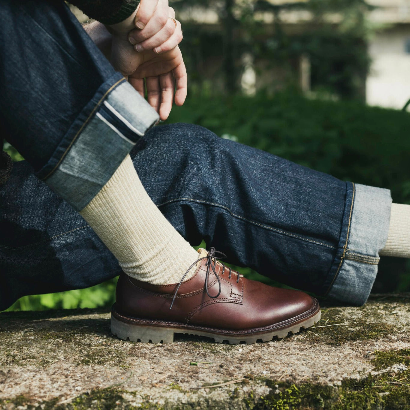 Chaussures derby brun homme fabriqué en France MBF 102 par