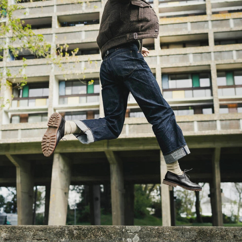 Chaussures derby homme noir made in France par Bontemps MBF 102