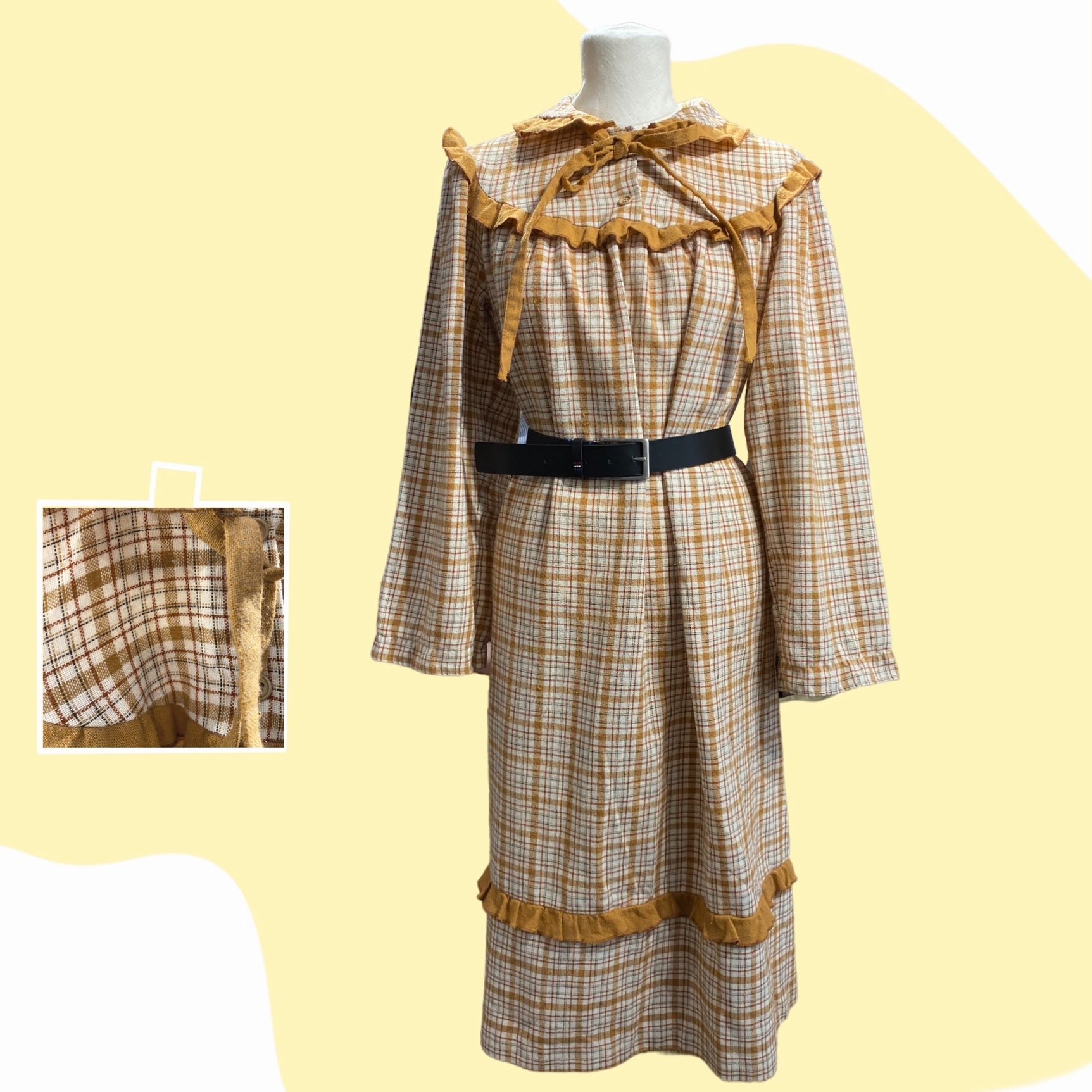 Robe La petite maison dans la prairie vintage Bellita made in