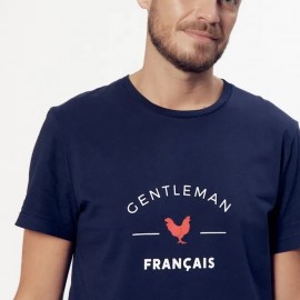 T-shirt bleu marine Gentleman français