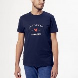 T-shirt bleu marine Gentleman français