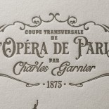 Affiche Plan transversal de l'Opéra de Paris