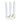 Bougeoir trois branches blanc