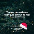 Pourquoi offrir des cadeaux qui ont fait 10 000 km quand on peut en trouver qui sont nés à vos pieds ? À L'Appart, on est heureux et fiers de vous proposer des produits fabriqués en Alsace, dans le Tarn, à Paris, en Bretagne et sans doute aussi dans votre région d'origine !
Traçabilité, durabilité, qualité, proximité : ce sont nos mots doux de Noël !
-
#madeinfrance #fabriqueenfrance #cadeaudenoel #noel #noel21 #modeethique #modedurable #ecoresponsable #circuitscourts #durabilite #qualite #lessismore