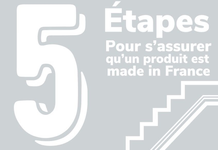 5 étapes pour s’assurer qu’un produit est bien made in France.